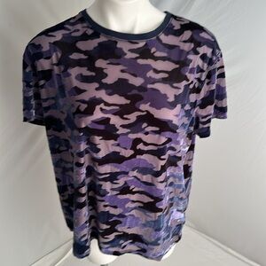 Free People Marine Combo purple vevet teddy tee
